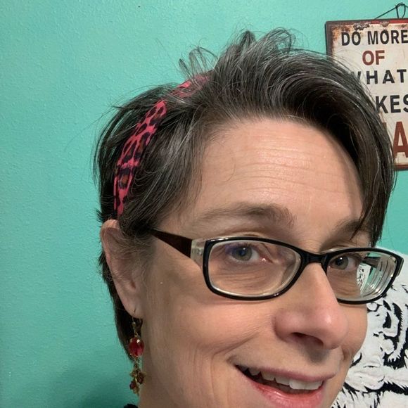 Hot Pink Leopard Print Fashion U-Shaped Plastic Headband - Picture 4 of 4